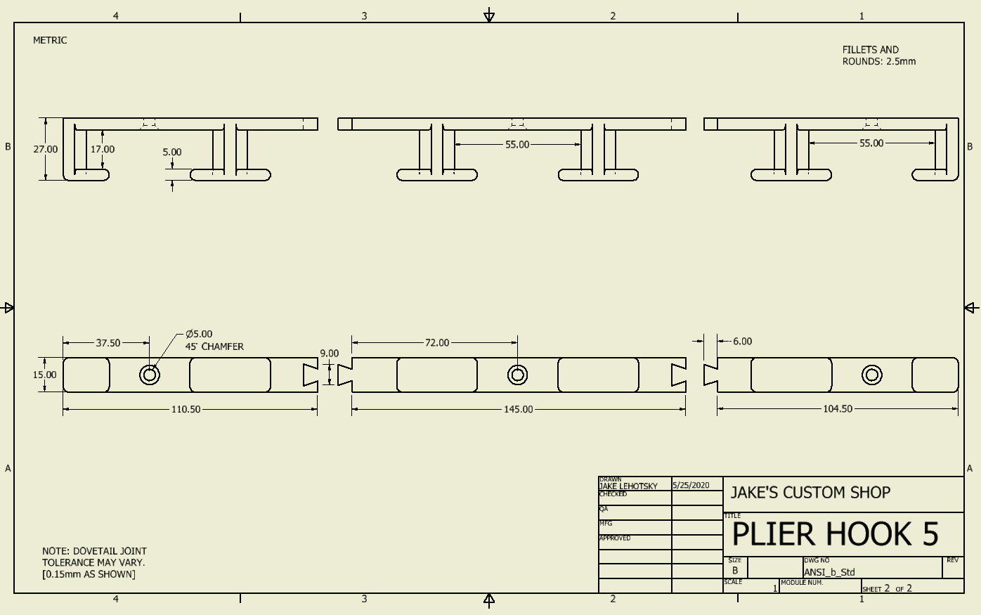 The Plier Holder schematic