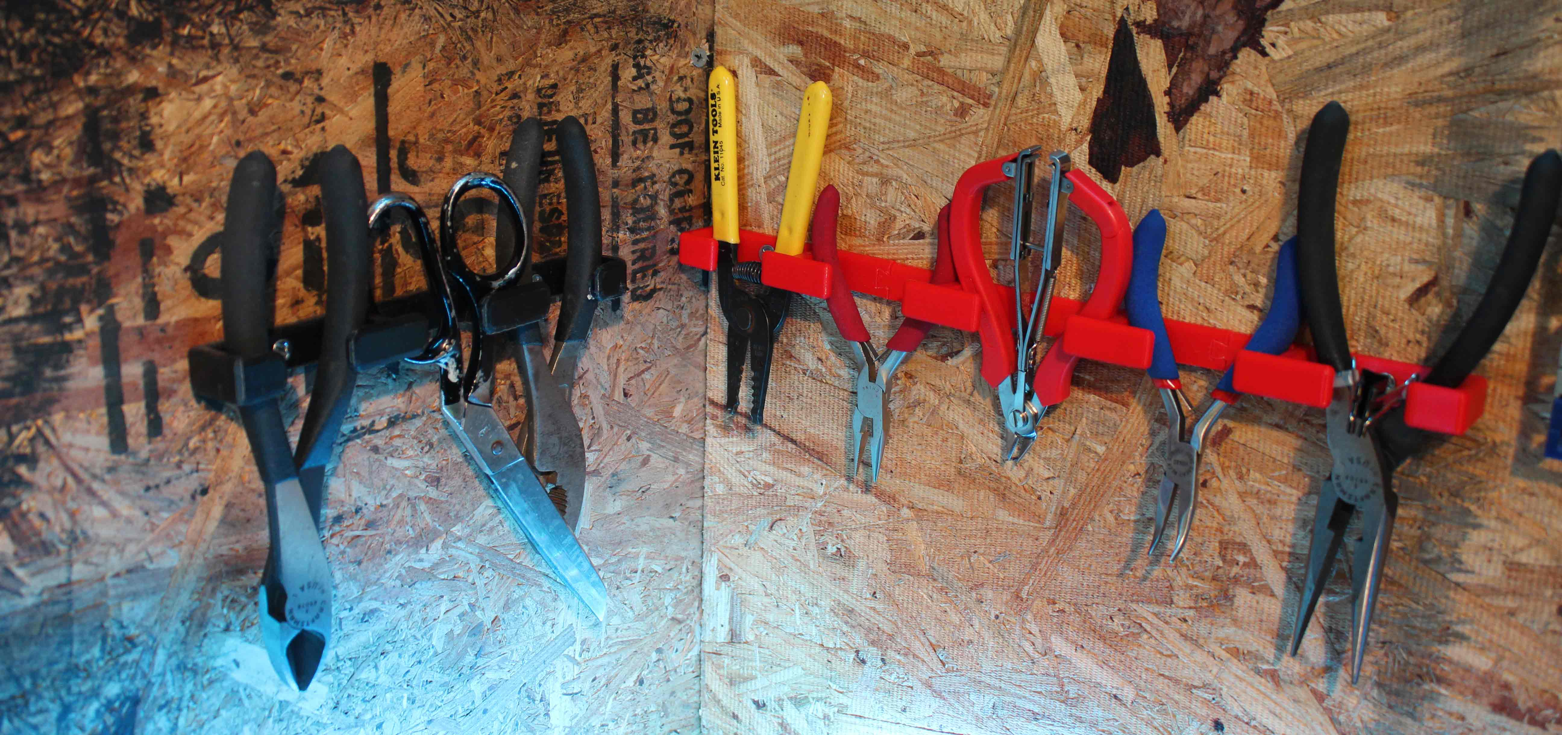 Plier Holder, 3 sections holding 5 tools