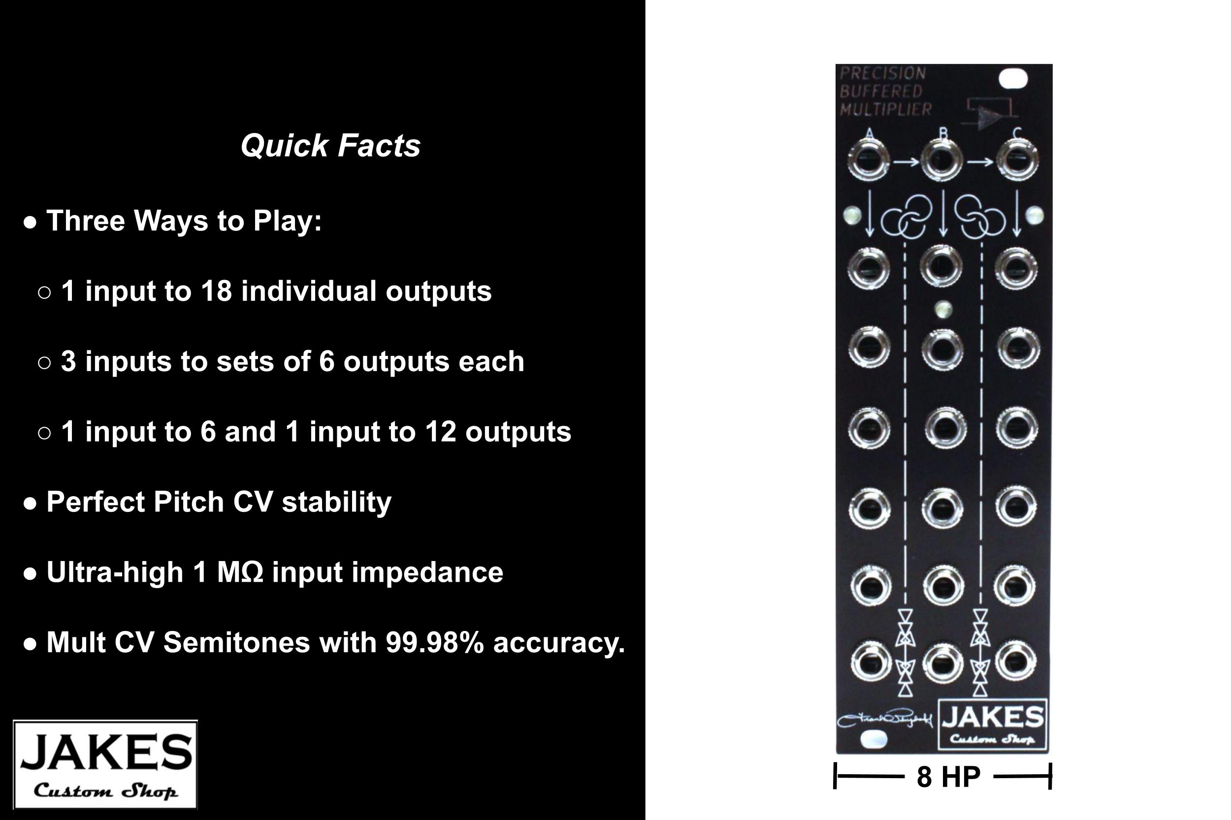 BufferedMult Eurorack Module Quick Facts