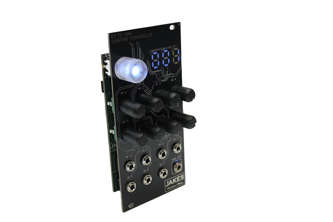 Side view of an CV to DMX Stage Light Controller Module