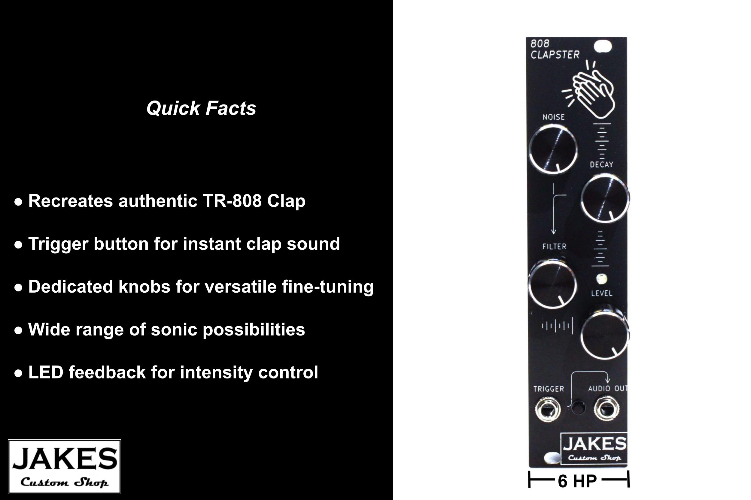 808 Clapster Eurorack Module Quick Facts