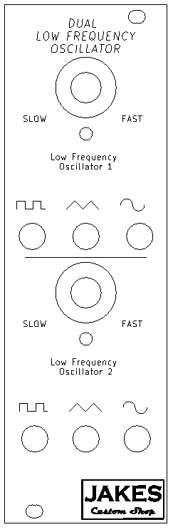 Dual Low Frequency Oscillator Eurorack Module | JCS