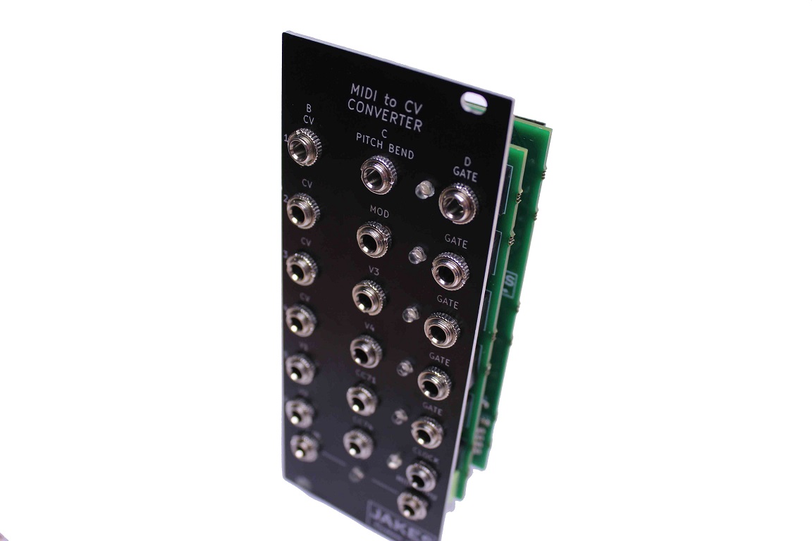 Front panel layout of an MIDI to CV Module