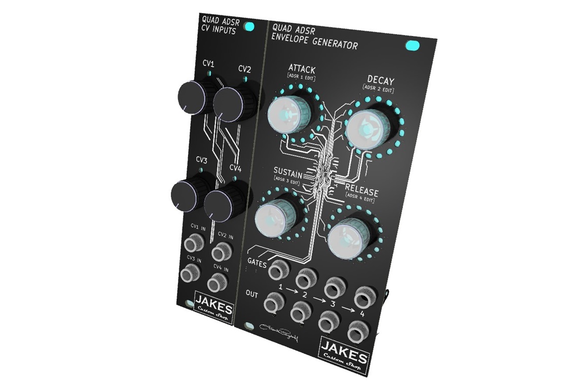 Quad ADSR Envelope Generator CV Expansion Module