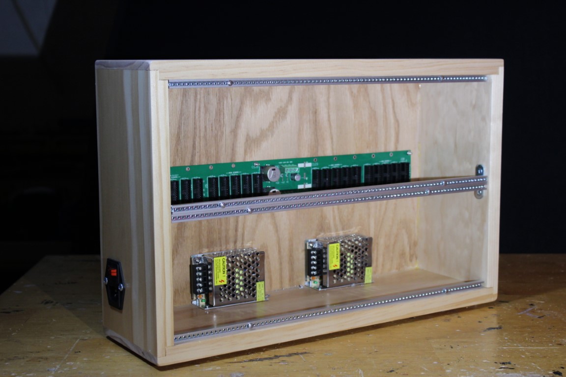 Angled view of the Powered 6U Eurorack Case