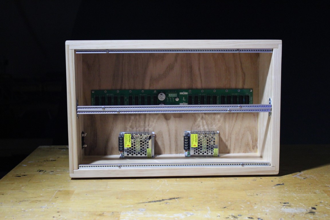 Front view of the Powered 6U Eurorack Case