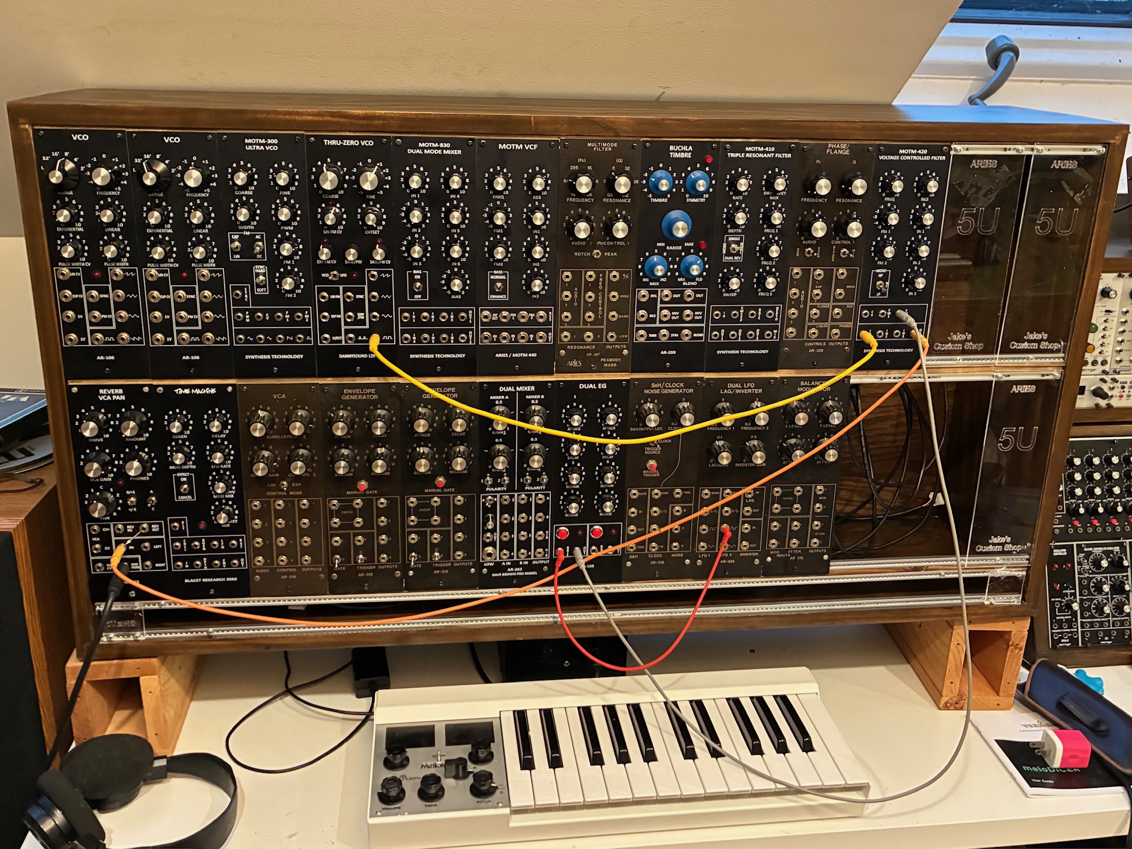 Custom Eurorack case rear panel