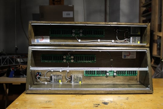 Moog System 55 Replica Eurorack Case on a table